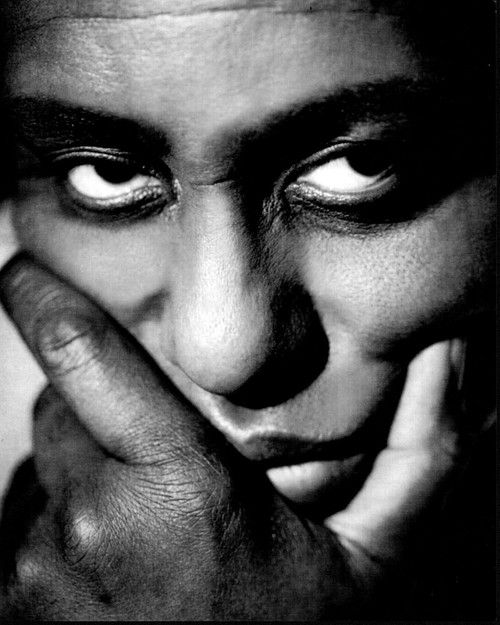 Bill Duk Close Up With Hand On Face Black And White Photo Print (8 x 10)