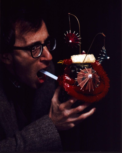 Woody Allen With Tropical Drink In Annie Hall Photo Print (8 x 10)