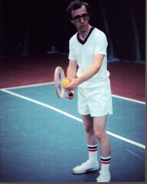 Woody Allen Playing Tennis Photo Print (8 x 10)