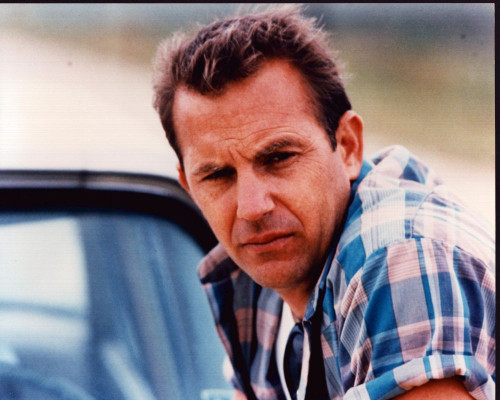 Kevin Costner Wearing Blue Plaid Shirt In A Perfect World Photo Print