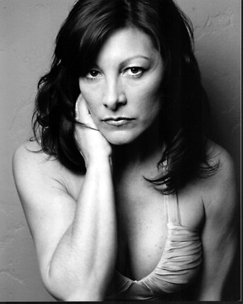 Mimi Lesseos Headshot With Hand On Face Black And White Photo Print (8 x 10)