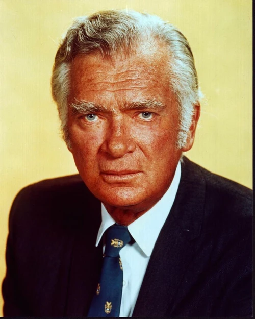 Buddy Ebsen In Suit Yellow Background Photo Print