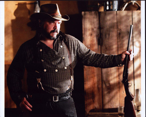 W. Earl Brown Holding Gun In Deadwood Photo Print