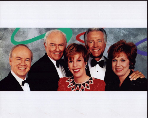 Tim Conway, Harvey Korman, Carol Burnett, Lyle Waggoner And Vicki Lawrence For The Carol Burnett Show Reunion Photo Print (8 x 10)