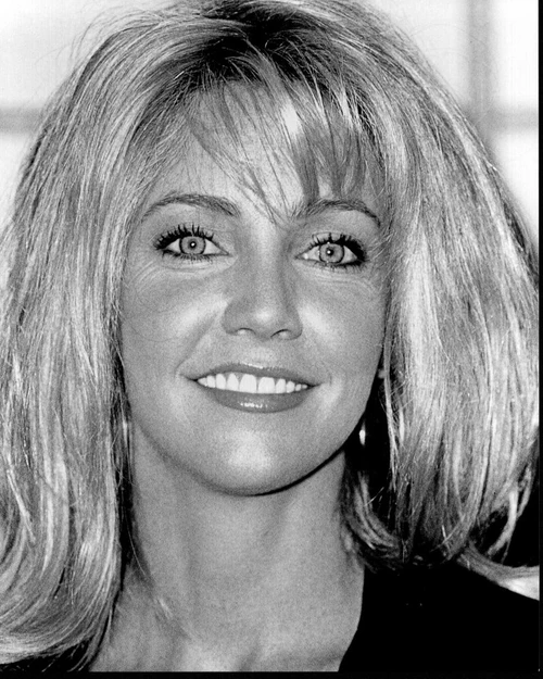 Heather Locklear Close Up Black And White Photo Print