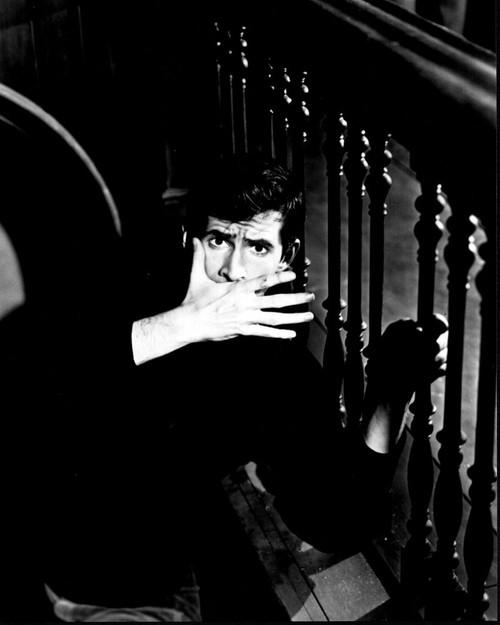 Anthony Perkins Covering Mouth In Psycho  Black And White Photo Print (8 x 10)