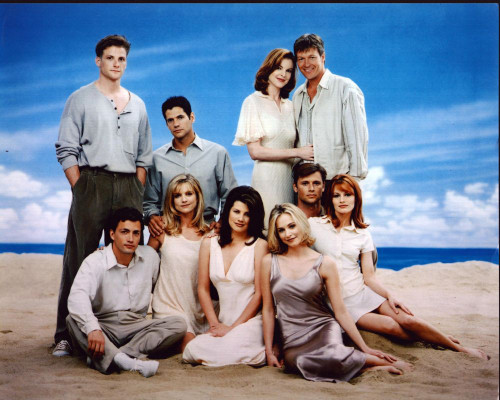 Melrose Place Group On Beach Photo Print (8 x 10)