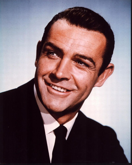 Sean Connery Headshot Smiling In Suit And Tie Photo Print
