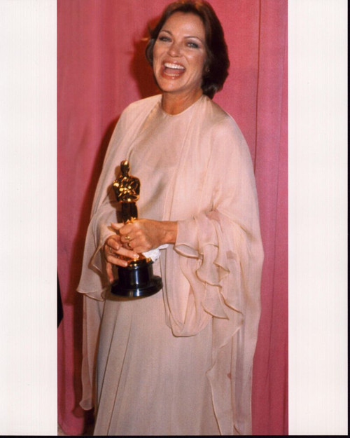 Louise Fletcher Laughing Holding Academy Award Photo Print (8 x 10)