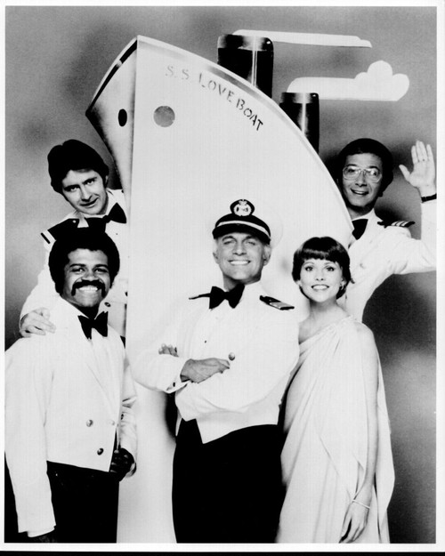 The Love Boat Cast Black And White Photo Print
