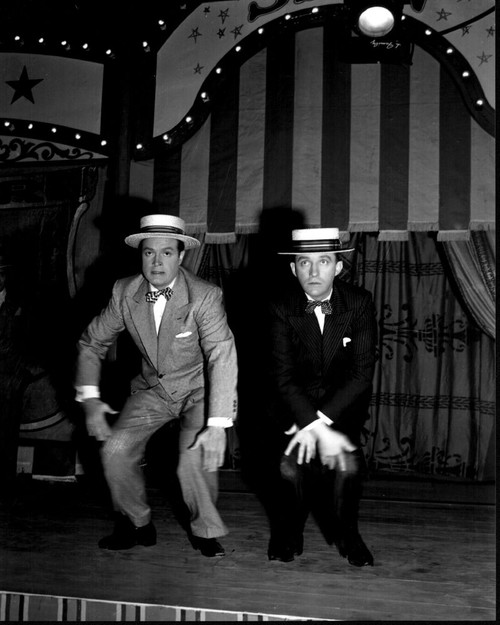 Bob Hope And Bing Crosby Dancing On Stage Black And White Photo Print (8 x 10)