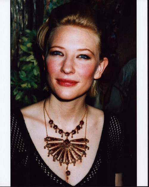 Cate Blanchett In Black Mesh Top And Large Necklace Photo Print (8 x 10)