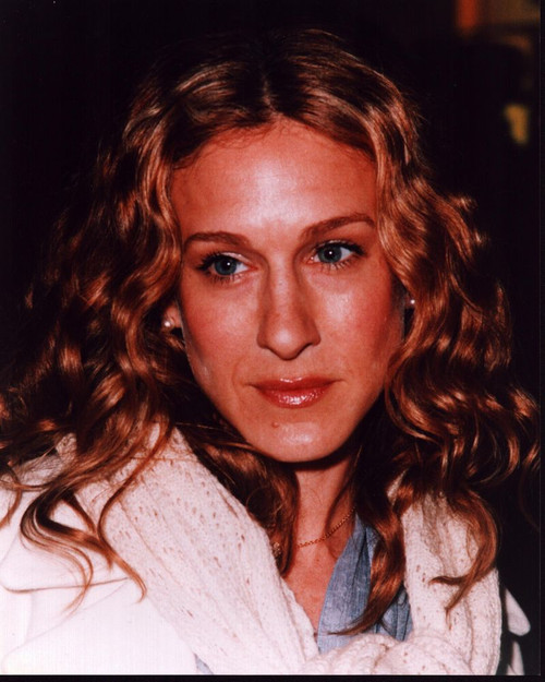 Sarah Jessica Parker Closeup With White Sweater On Shoulders Photo Print (8 x 10)