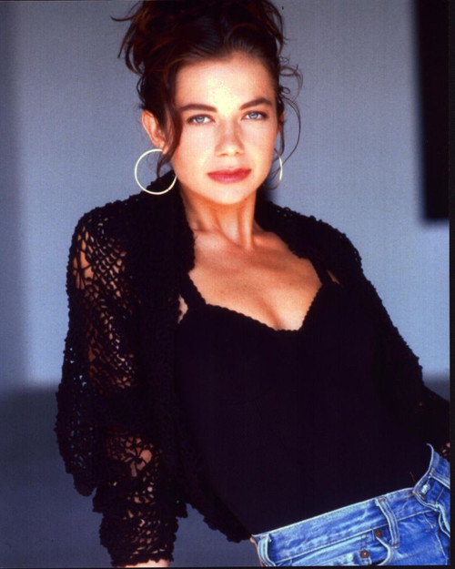 Justine Bateman In Black Crochet Sweater Photo Print