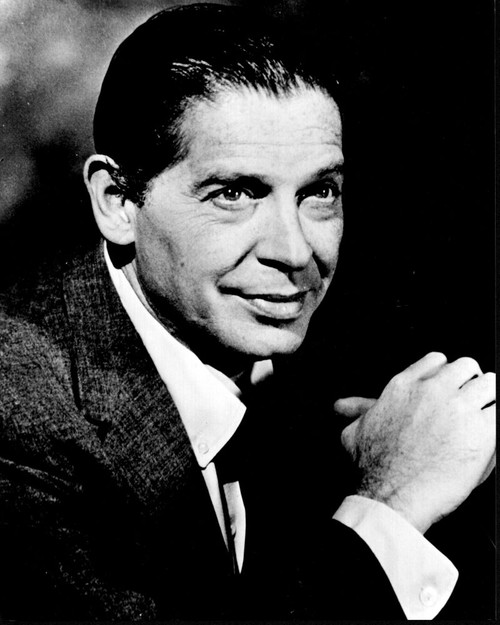 Milton Berle Headshot With Hands Up Black And White Photo Print (8 x 10)