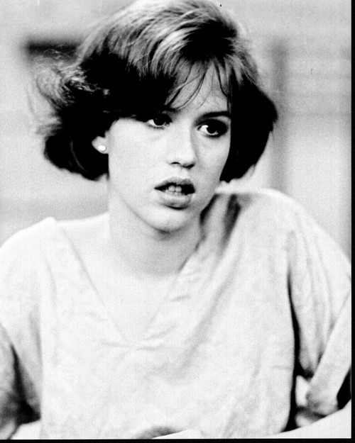 Molly Ringwald In The Breakfast Club Black And White Photo Print