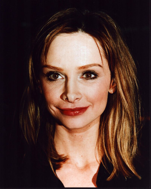 Calista Flockhart Closeup In Black Photo Print