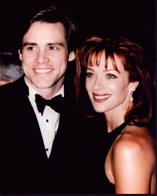 Jim Carrey In Bowtie And Tuxedo With Lauren Holly Photo Print (8 x 10)
