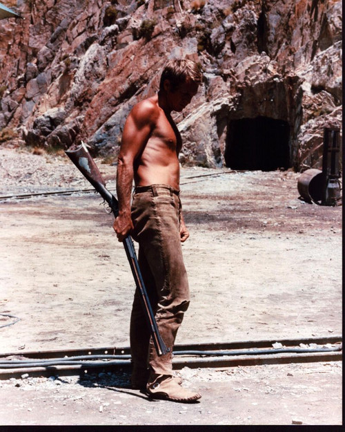 Steve Mcqueen Shirtless With Gun In Nevada Smith Photo Print (8 x 10)