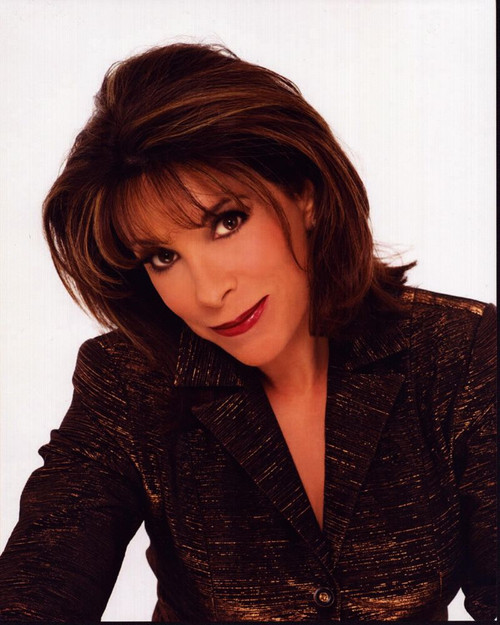 Kate Linder In Brown Sparkle Blazer Photo Print