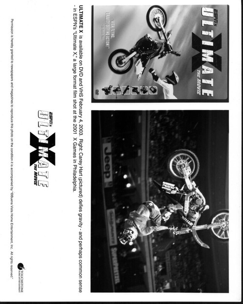 Ultimate X Dvd Ad Black And White Photo Print