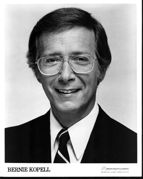 Bernie Kopell Headshot Black And White Photo Print