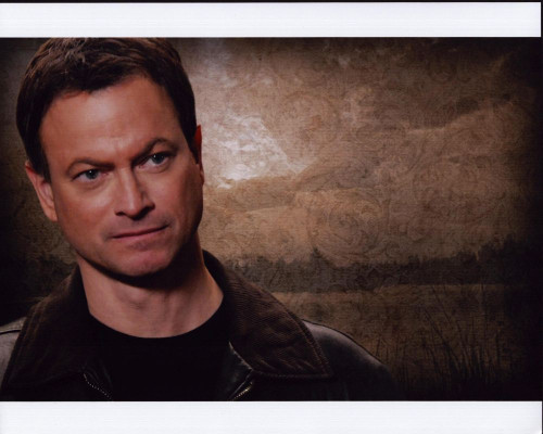Gary Sinise Closeup In Brown Leather Jacket Photo Print