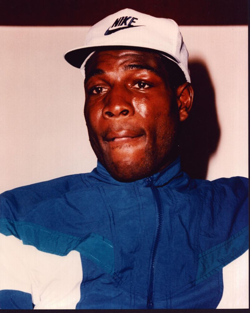 Frank Bruno In Nike Hat And Blue Windbreaker Photo Print (8 x 10)