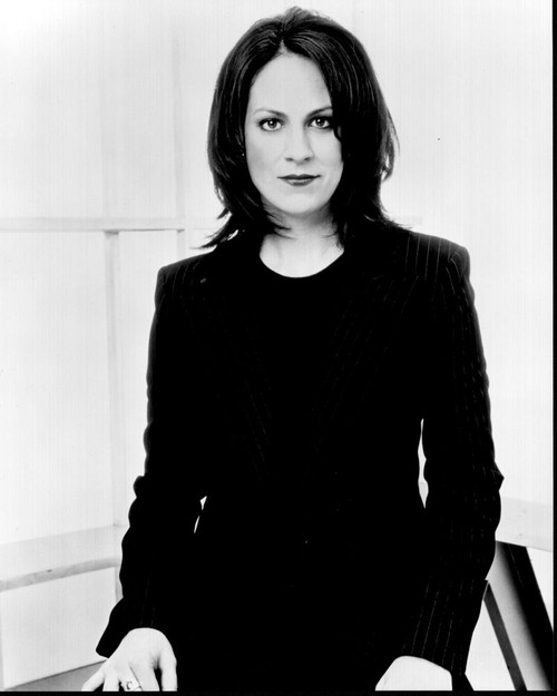Annabeth Gish In Striped Suit Black And White Photo Print (8 x 10)