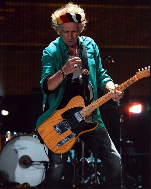 Keith Richards On Stage In Blue Jacket At Desert Trip Concert Photo Print (8 x 10)