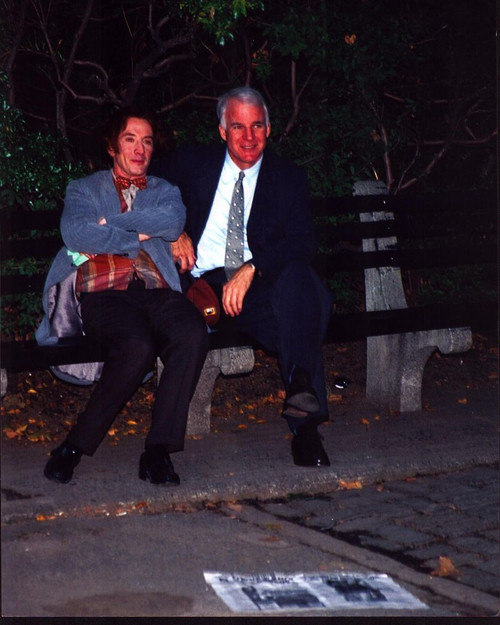 Martin Short And Steve Martin Sitting N Bench Photo Print (8 x 10)