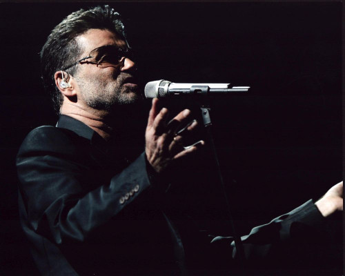 George Michael Singing In Black Suit And Sunglasses Photo Print (8 x 10)