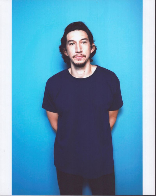 Adam Driver In Blue Shirt On Blue Background Photo Print (8 x 10)