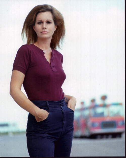 Sally Kellerman In Purple Shirt And Hands In Pockets Photo Print (8 x 10)