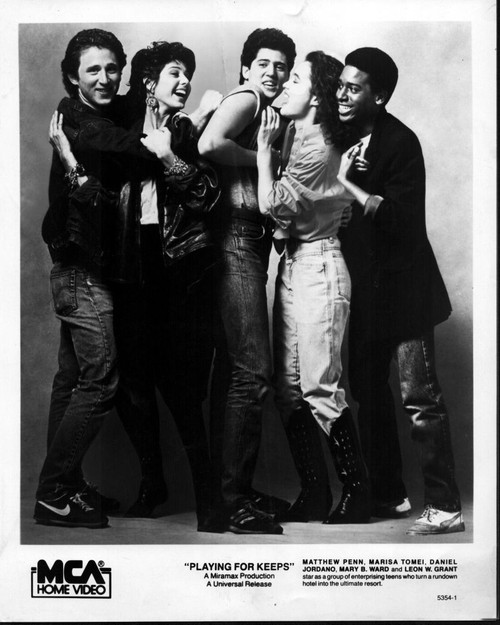 Playing For Keeps Ad Black And White Photo Print (8 x 10)