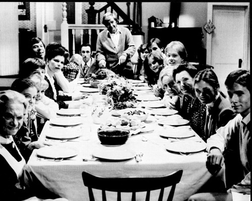The Waltons Cast Ar Dining Table Black And White Photo Print (8 x 10) The Waltons Cast Ar Dining Table Black And White Photo Print (8 x 10)