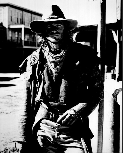 Eric Close On Set Of The Magnificent Seven Black And White Photo Print (8 x 10)