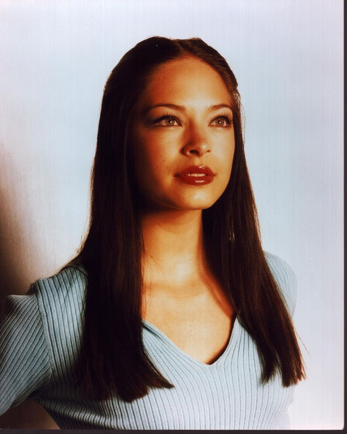 Kristin Kreuk Wearing Blue Sweater Photo Print (8 x 10)
