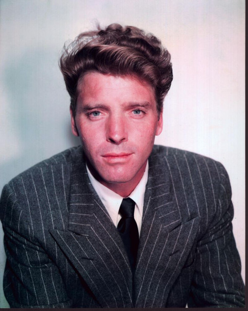 Burt Lancaster Headshot In Gray Striped Suit Photo Print (8 x 10)