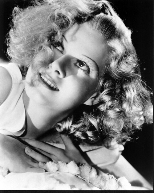 Jean Harlow Headshot Looking Up Black And White Photo Print (8 x 10)
