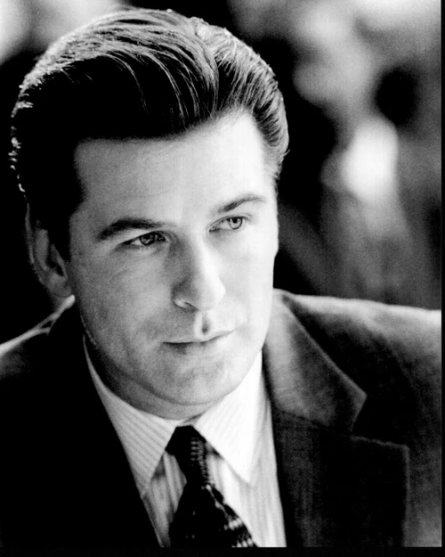Alec Baldwin In Suit Black And White Photo Print