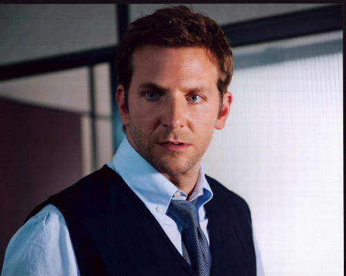 Bradley Cooper In Blue Shirt And Navy Vest Photo Print