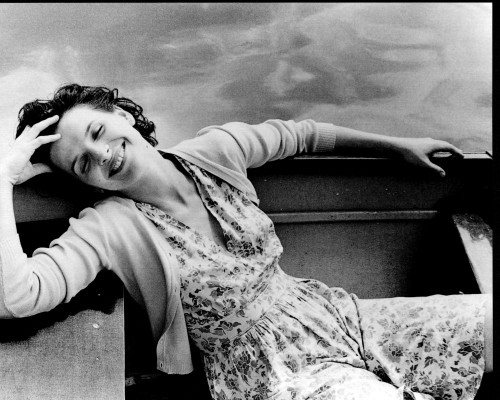 Juliette Binoche Laying In Row Boat Black And White Photo Print (8 x 10)