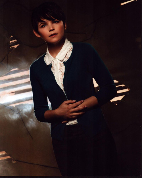 Ginnifer Goodwin In Cardigan Wit Hands On Stomach Photo Print (8 x 10)