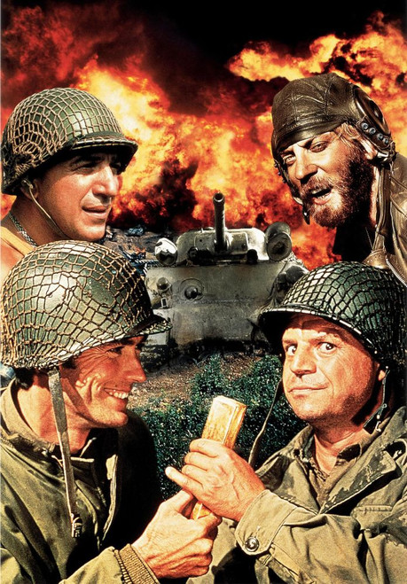 Kelly'S Heroes, Left From Top: Telly Savalas, Clint Eastwood, Right From Top: Donald Sutherland, Don Rickles On Poster Art, 1970 Poster Print
