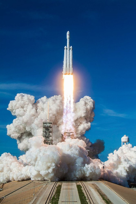Falcon Heavy Demo Mission 2015 Poster Print - SpaceX