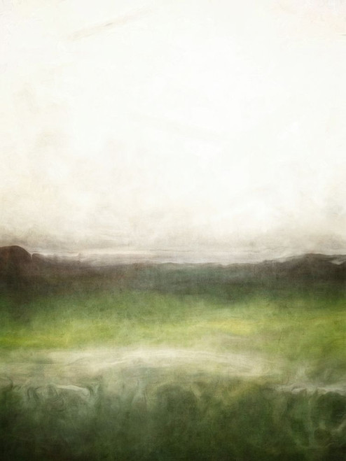Through the Green Valley Landscape Abstract Poster Print - GST