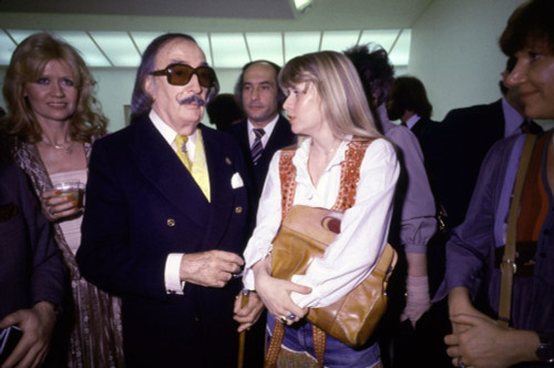 Salvador Dali, center left, circa 1980s. Photo: Oscar Abolafia (salvidordali007) Poster