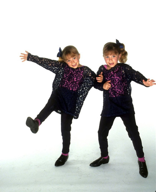 The Olsen Twins (Mary-Kate and Ashley Olsen) on the set of the taping of their Video, Hollywood, CA, 1994. *EXCLUSIVE* ph: Ron Wolfson / (Olsen Twins 34) Poster