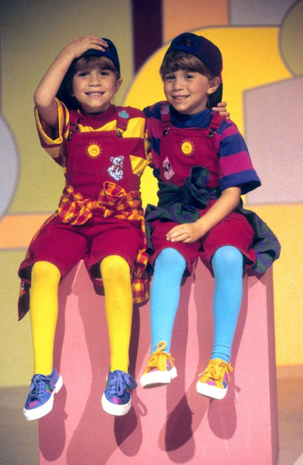 The Olsen Twins (Mary-Kate and Ashley Olsen) on the set of the taping of their Video, Hollywood, CA, 1993. *EXCLUSIVE* ph: Ron Wolfson / (Olsen Twins 29) Poster